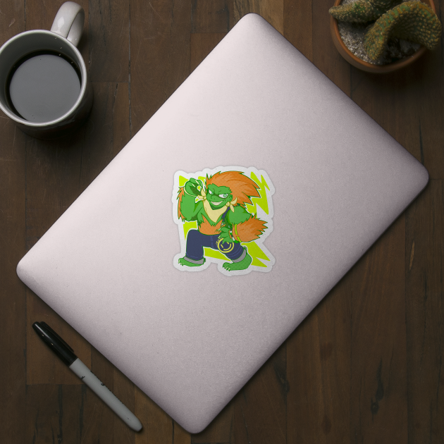 Chibi Fighter: Blanka by wisdomeel